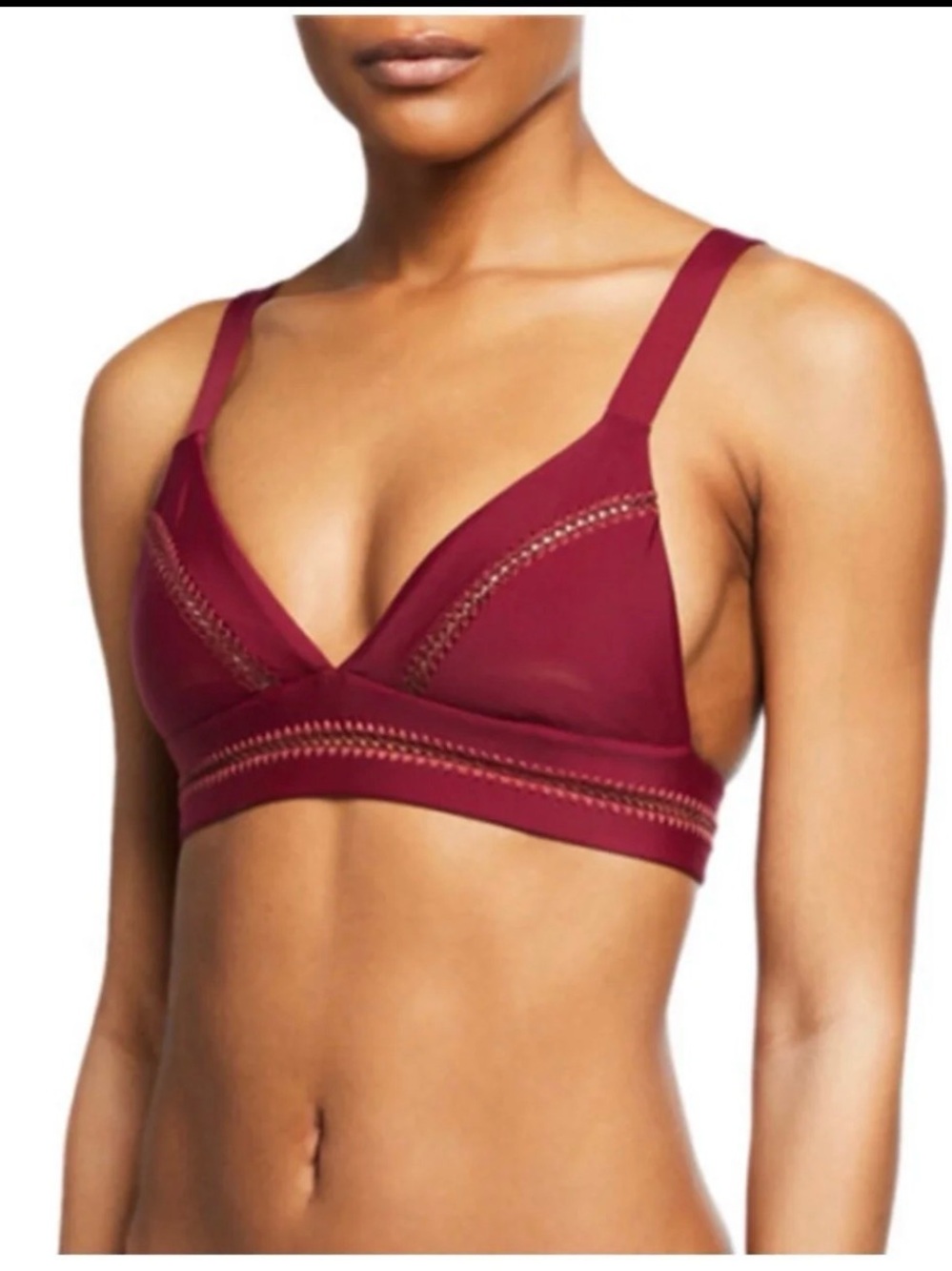NWT Pilyq Stitches Elle Halter Bikini Top M